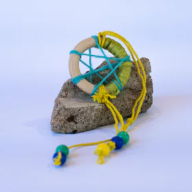 Lapač snů zeleno žlutý